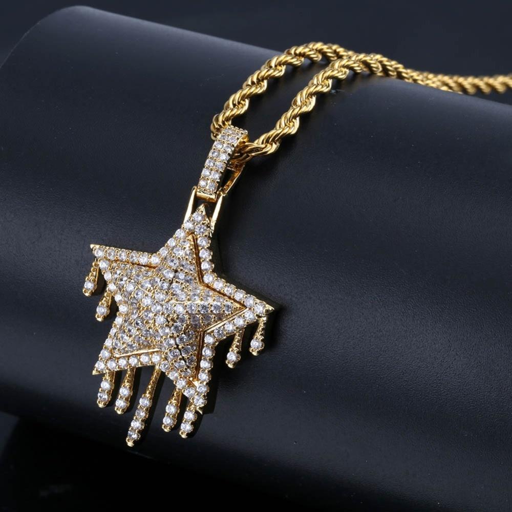DRIP STAR PENDANT & CHAIN AAA+