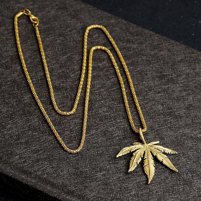 14K GOLD PLATED HERB PENDANT & CHAIN AAAAA+