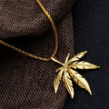 14K GOLD PLATED HERB PENDANT & CHAIN AAAAA+