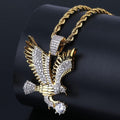 ICED OUT EAGLE AAA+ PENDANT & CHAIN