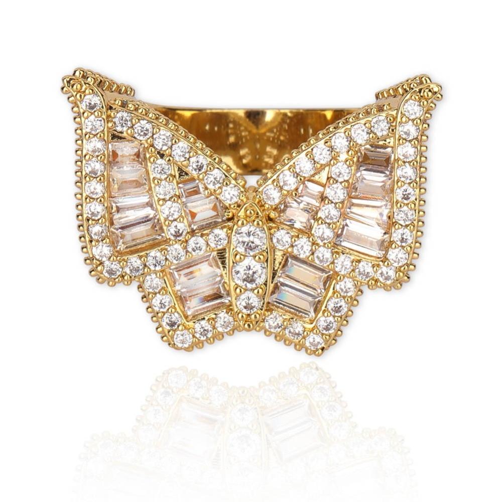 LAB MADE BUTTERFLY RING AAA+