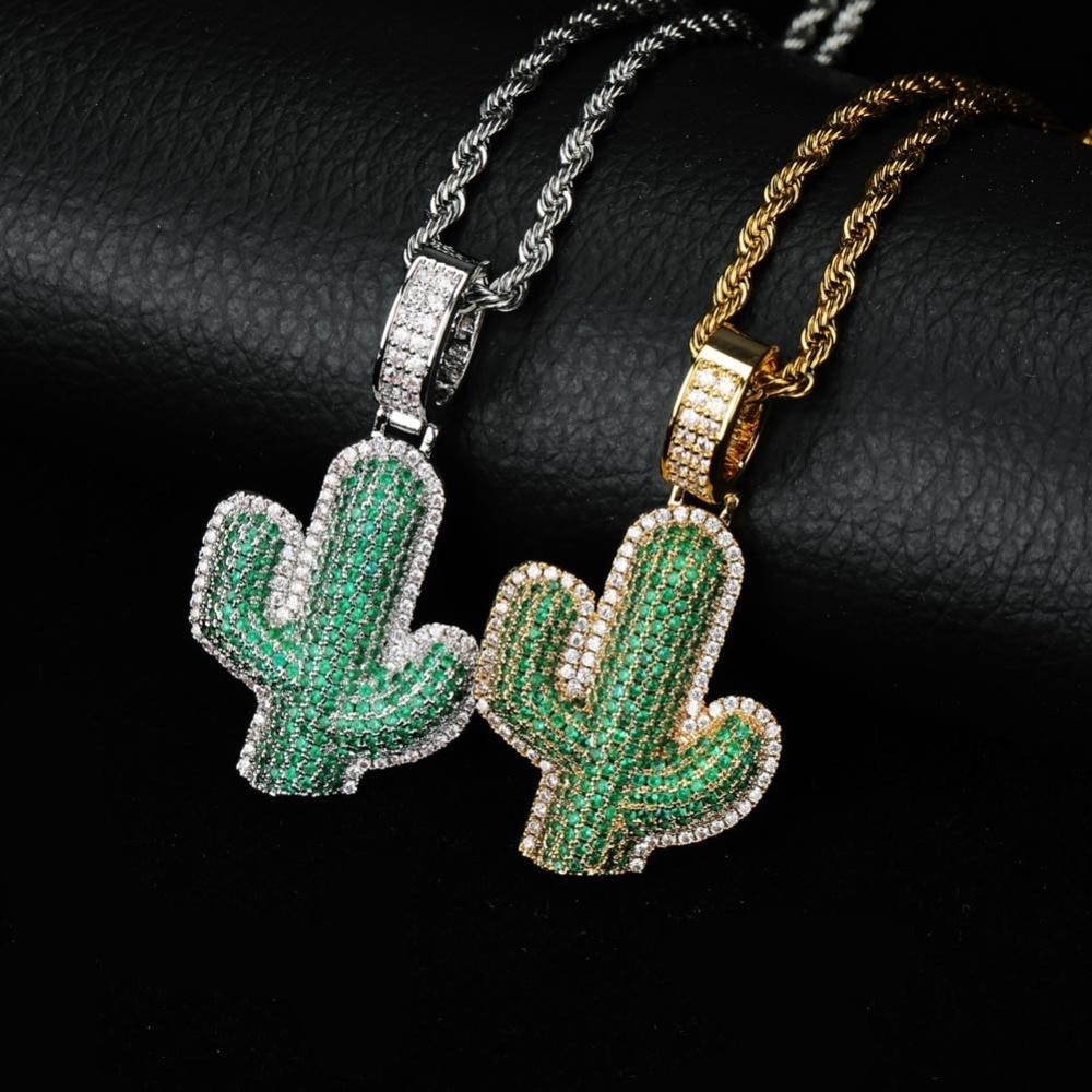 CACTUS PENDANT & CHAIN AAA+