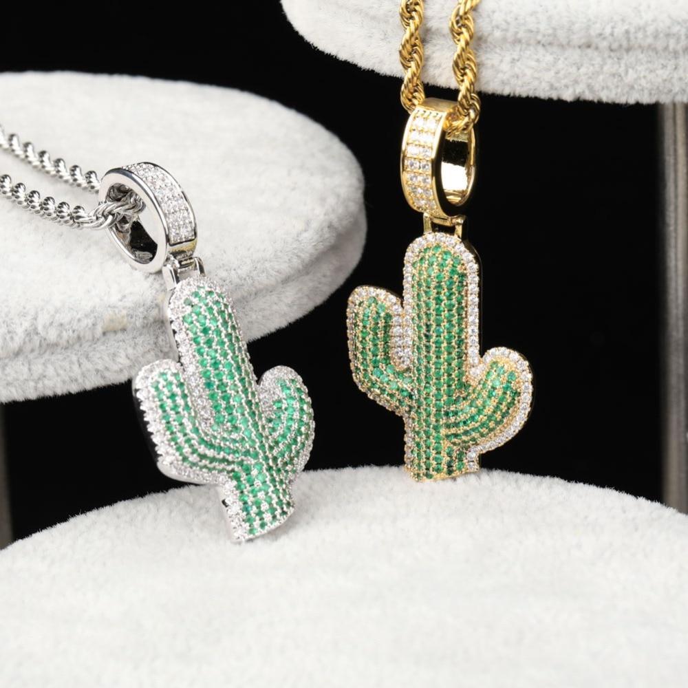 CACTUS PENDANT & CHAIN AAA+
