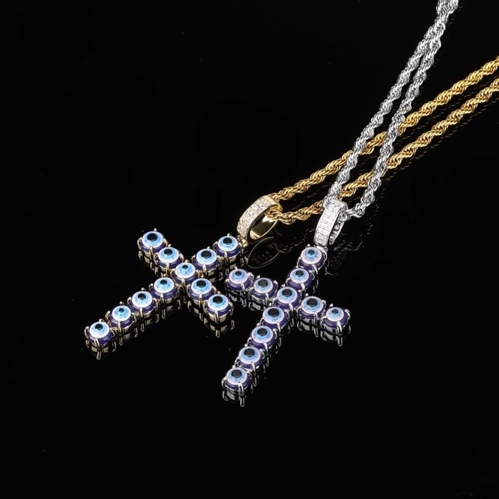 PERSIAN EVIL EYE CHAIN & PENDANT AAA+