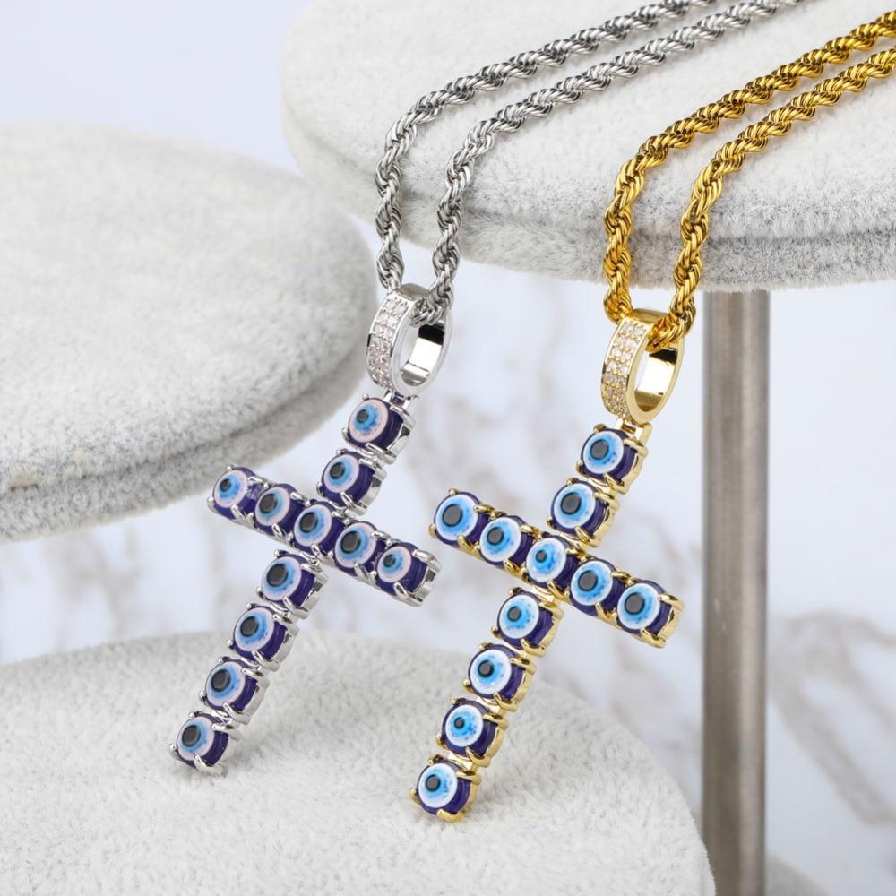 PERSIAN EVIL EYE CHAIN & PENDANT AAA+