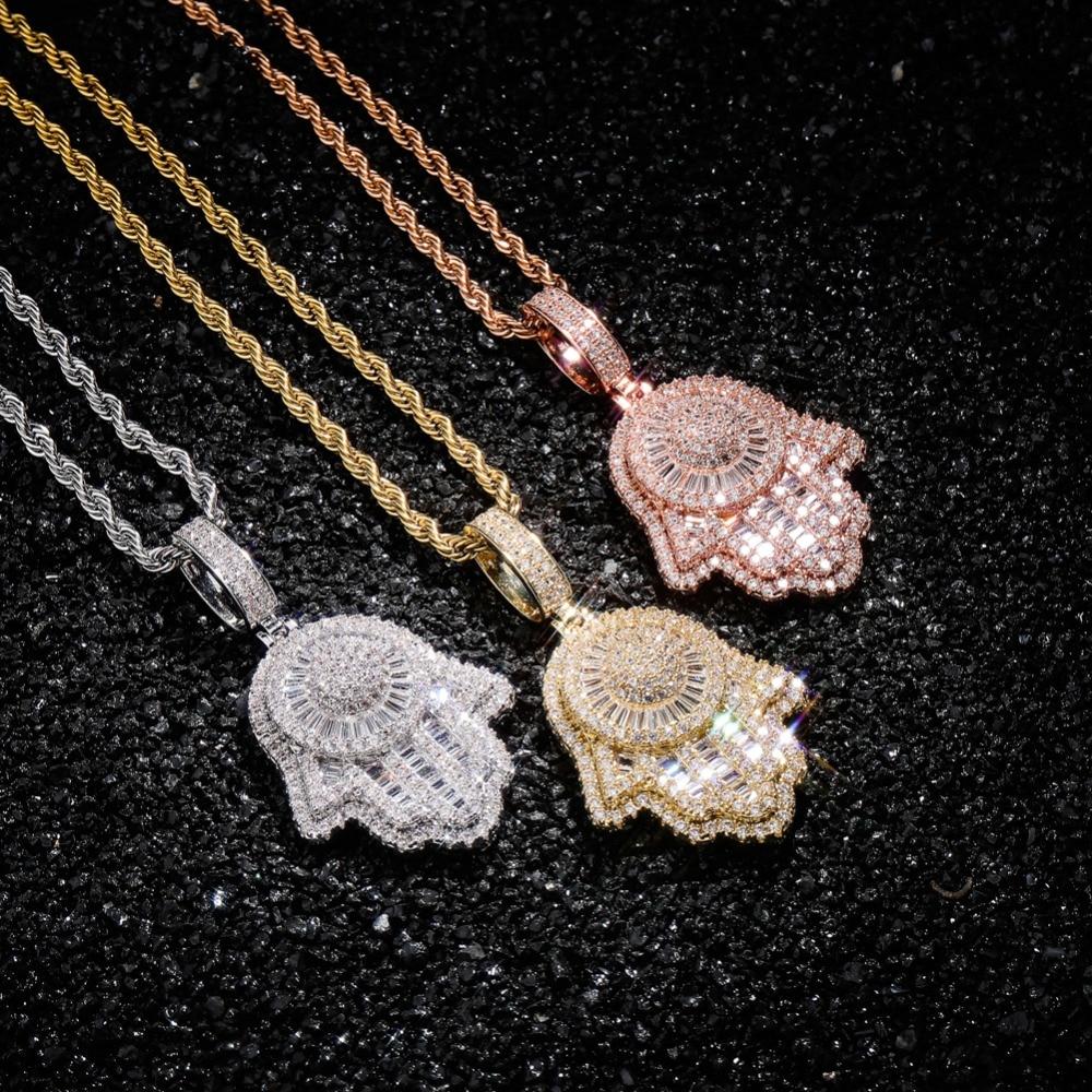 HAMZA ICED OUT PENDANT
