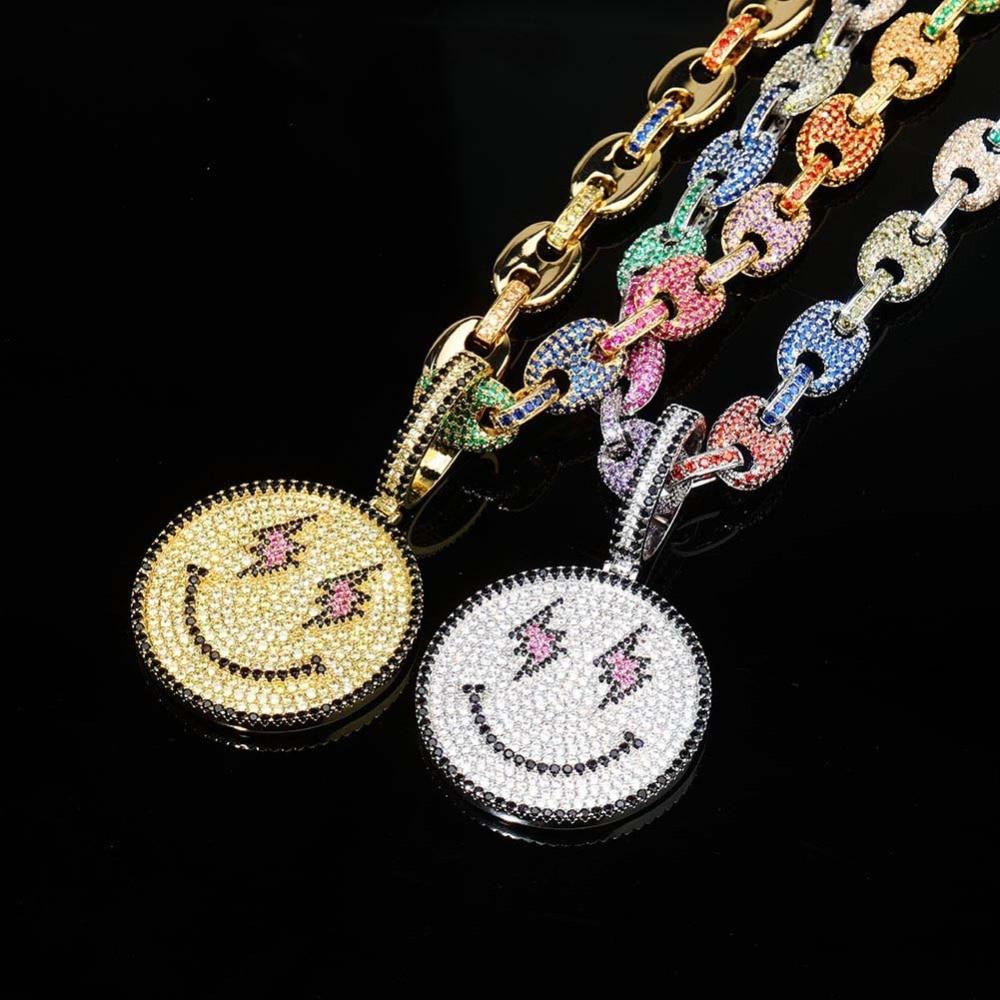 TRIPPY FACE & CUBAN RAINBOW CHAIN AAAA+