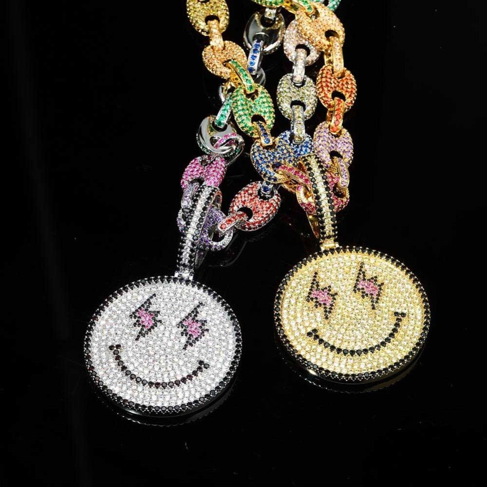 TRIPPY FACE & CUBAN RAINBOW CHAIN AAAA+