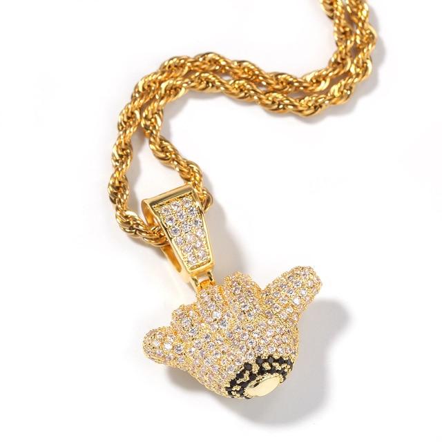 PIPED UP GESTURE PENDANT AAAA+
