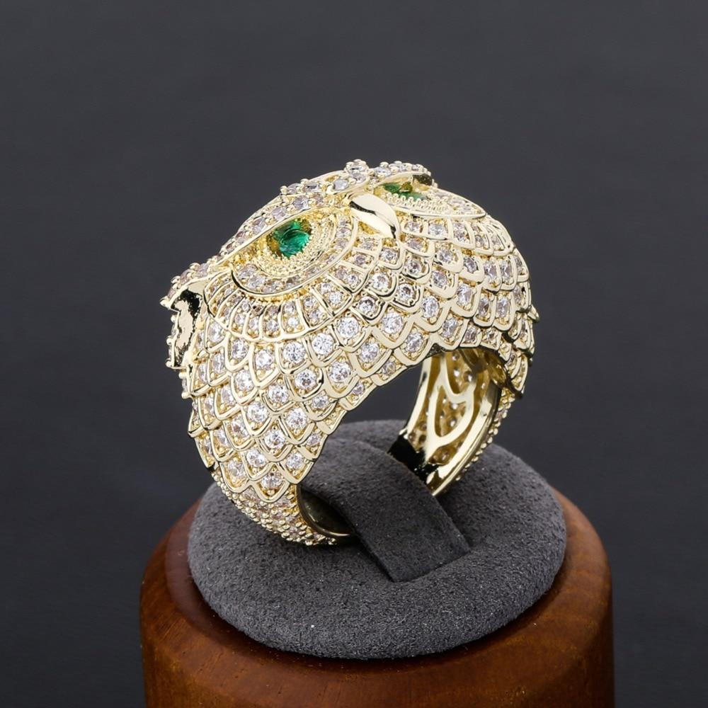 OWL FACE LAB MADE EMERALD AAA+ RING