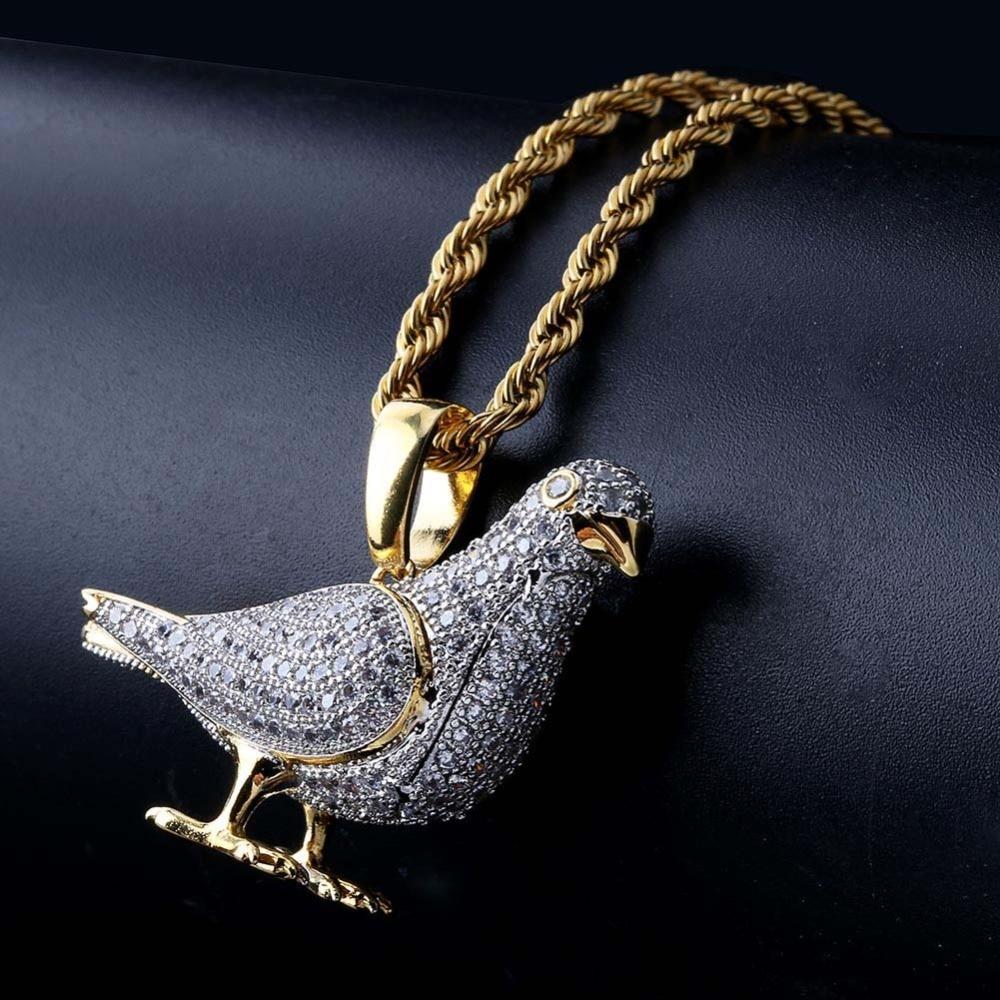 PIGEON AAAA+ PENDANT & CHAIN