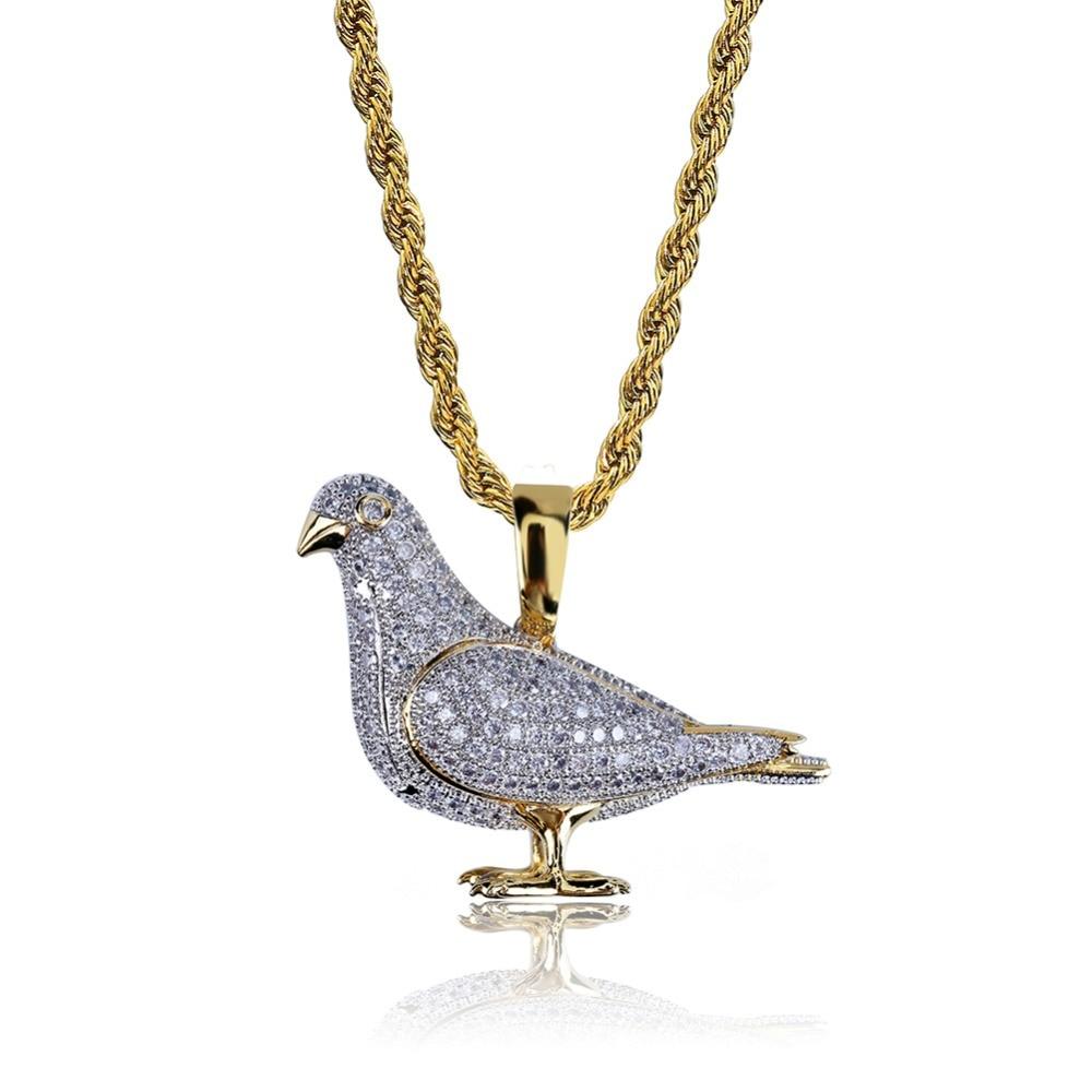 PIGEON AAAA+ PENDANT & CHAIN