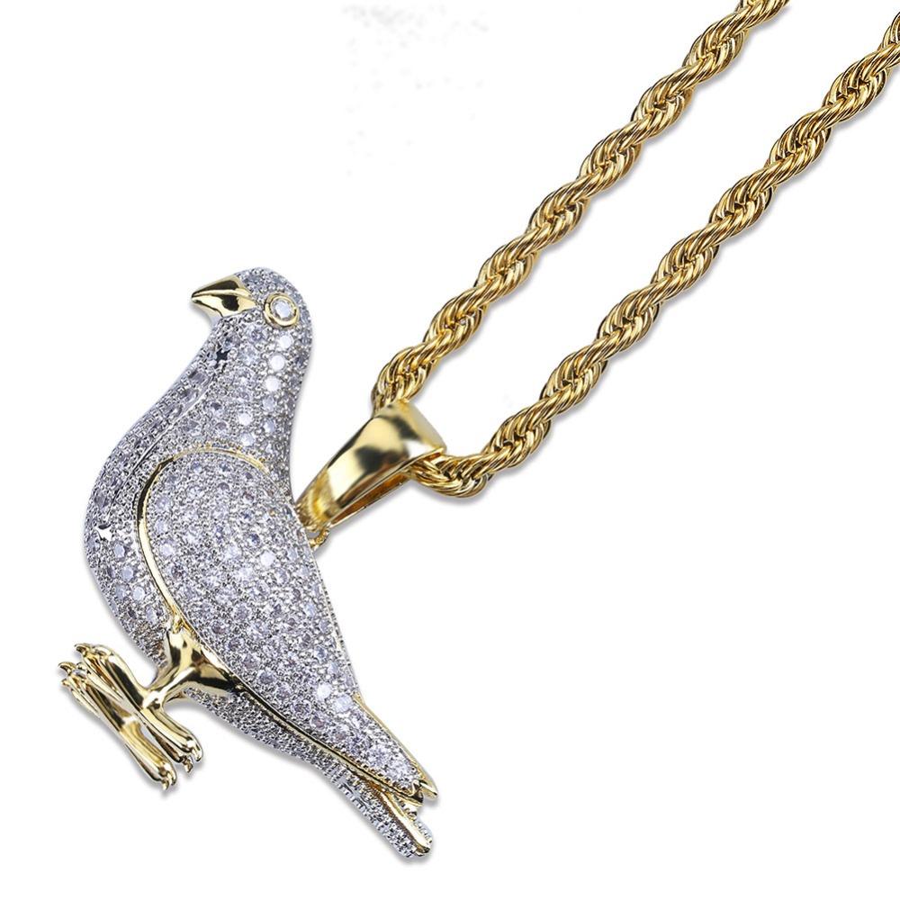 PIGEON AAAA+ PENDANT & CHAIN