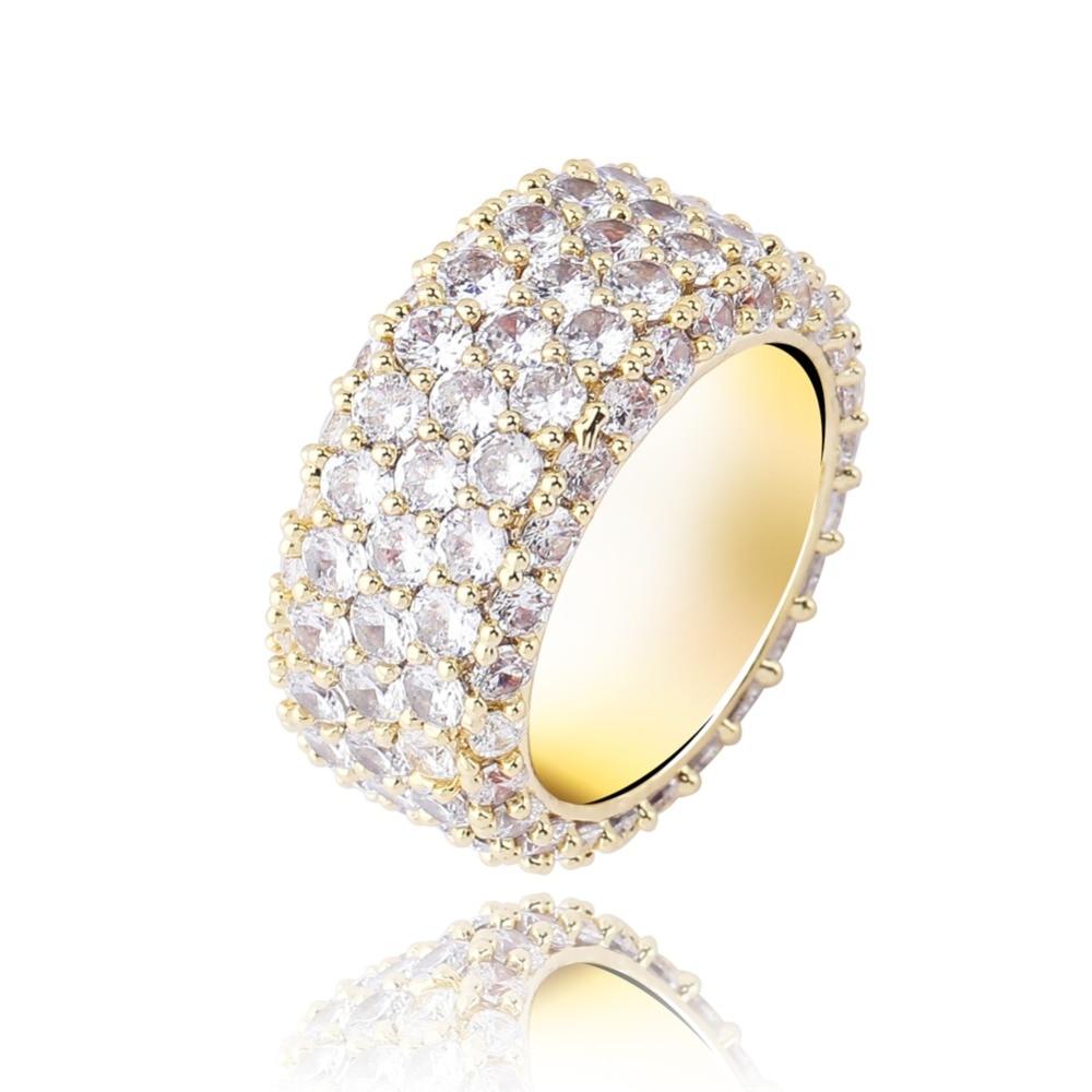 FULLY ICED LAB MADE WHITE GOLD AAAA+ RING (EXCLUSIVE)