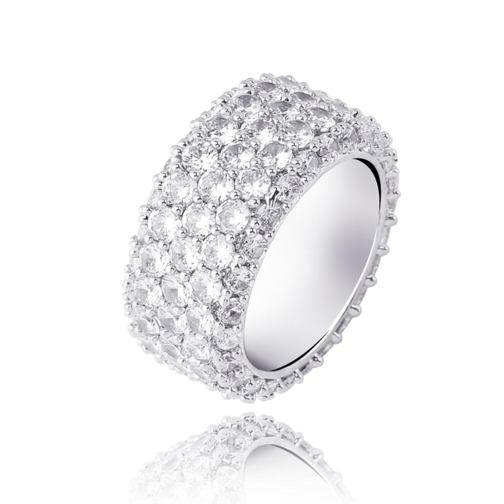 FULLY ICED LAB MADE WHITE GOLD AAAA+ RING (EXCLUSIVE)