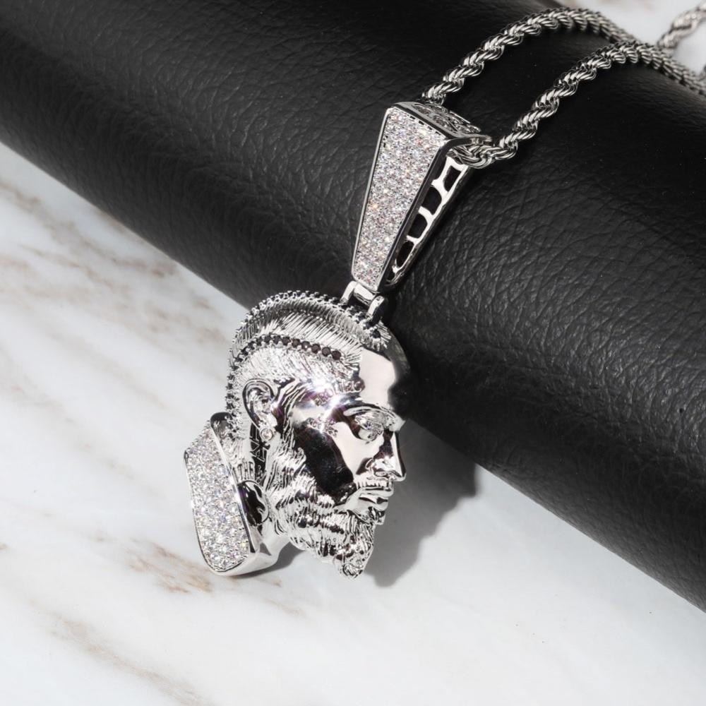 NIPSEY WHITE GOLD PLATED PENDANT AAAA+