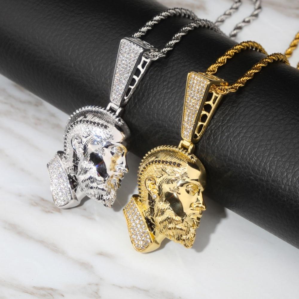 NIPSEY WHITE GOLD PLATED PENDANT AAAA+