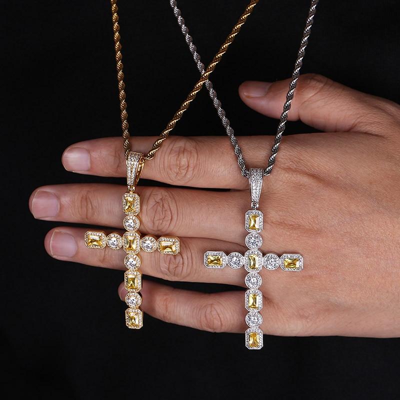 CANARY CLEAR CUT SOLITAIRE LAB MADE PENDANT & CHAIN (EXCLUSIVE)