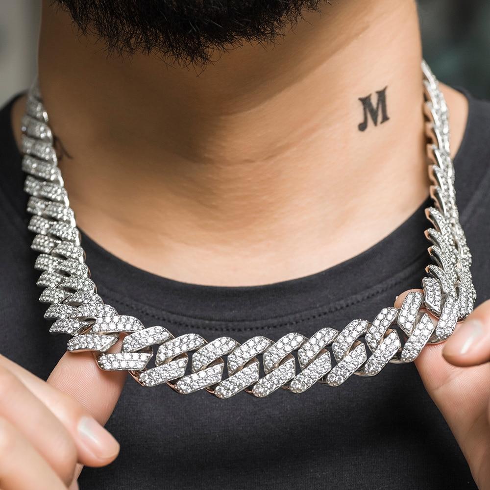 19MM DOUBLE ROW CUBAN LINK AAA+