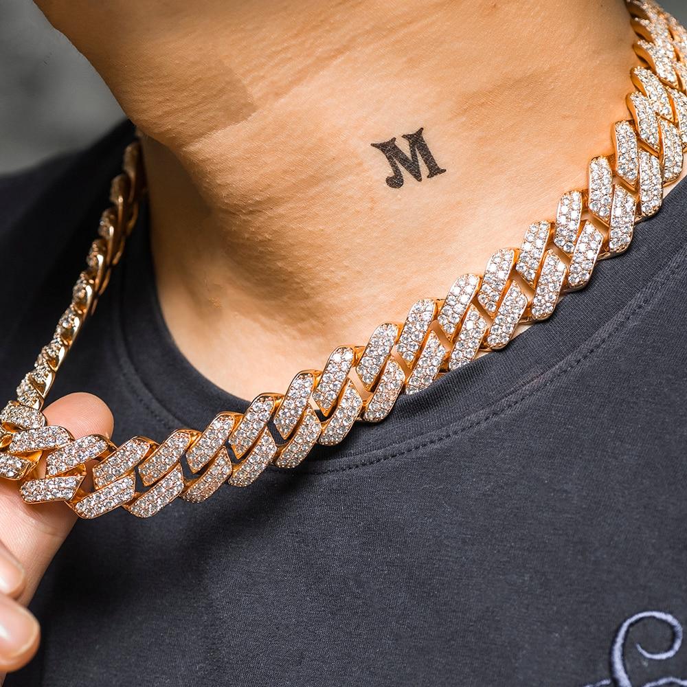 19MM DOUBLE ROW CUBAN LINK AAA+