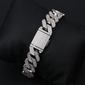 RHINESTONE BARB LINK BRACELET