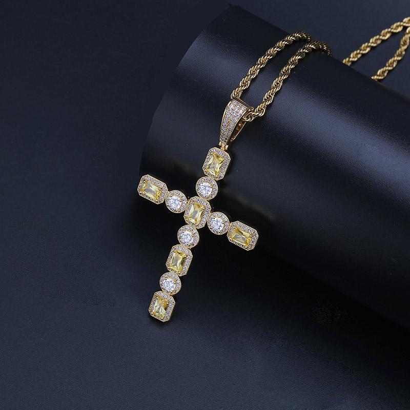 CANARY CLEAR CUT SOLITAIRE LAB MADE PENDANT & CHAIN (EXCLUSIVE)