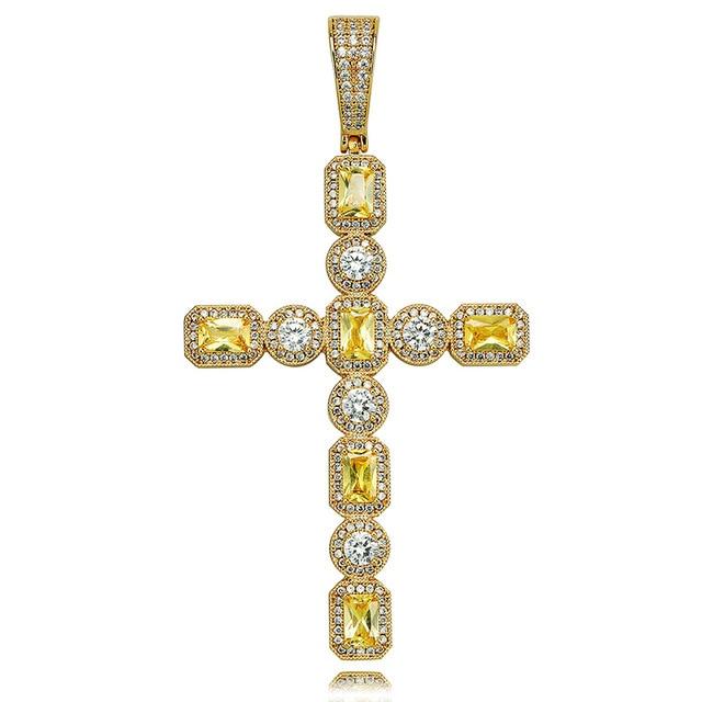 CANARY CLEAR CUT SOLITAIRE LAB MADE PENDANT & CHAIN (EXCLUSIVE)