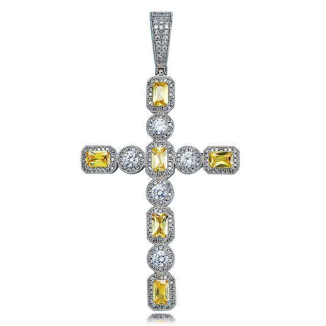 CANARY CLEAR CUT SOLITAIRE LAB MADE PENDANT & CHAIN (EXCLUSIVE)