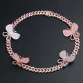 PINK BUTTERFLY EFFECT NECKLACE