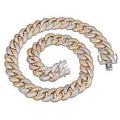 GOLD/SILVER CUBAN LINK AAA+