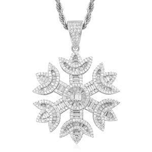 BAGUETTE CRYSTAL SNOW PENDANT