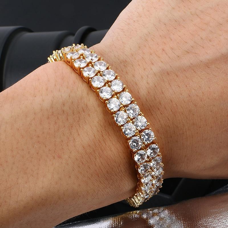 DOUBLE ROW TENNIS BRACELET 10MM