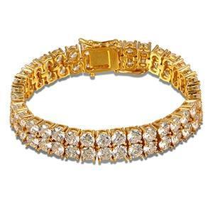 DOUBLE ROW TENNIS BRACELET 10MM