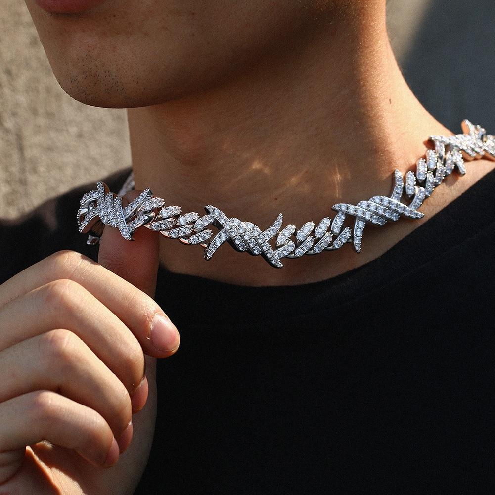 BARB WIRE CUBAN LINK