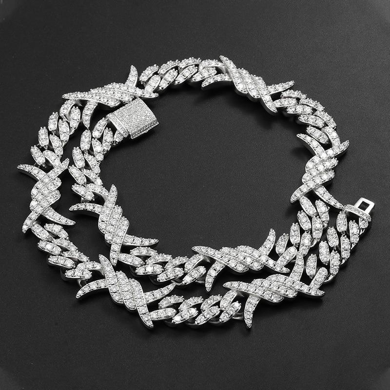 BARB WIRE CUBAN LINK