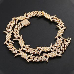 BARB WIRE CUBAN LINK