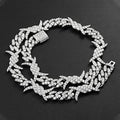 BARB WIRE CUBAN LINK