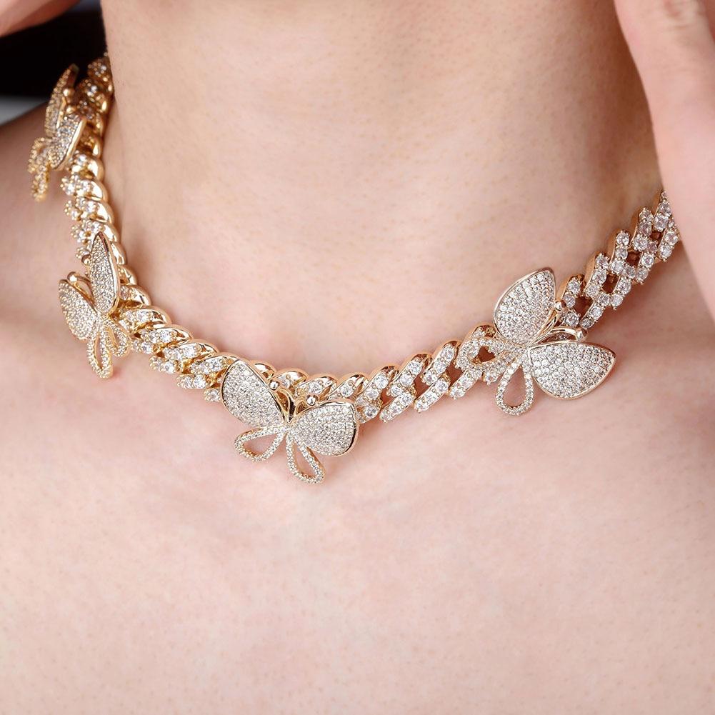 BUTTERFLY CUBAN LINK CHAIN AAAA+