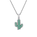 CACTUS PENDANT & CHAIN AAA+
