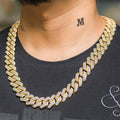 19MM DOUBLE ROW CUBAN LINK AAA+