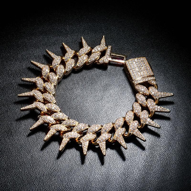 CUBAN SPIKED BRACELET AAA+