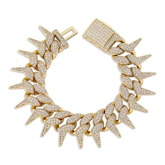 CUBAN SPIKED BRACELET AAA+