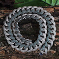BLUE/PLATINUM CUBAN CHAIN AAAA+