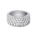 FULLY ICED LAB MADE WHITE GOLD AAAA+ RING (EXCLUSIVE)