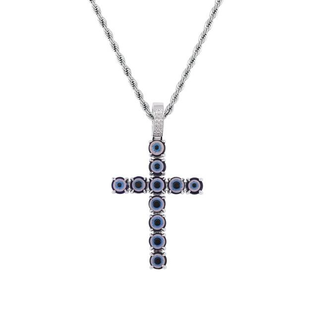 PERSIAN EVIL EYE CHAIN & PENDANT AAA+
