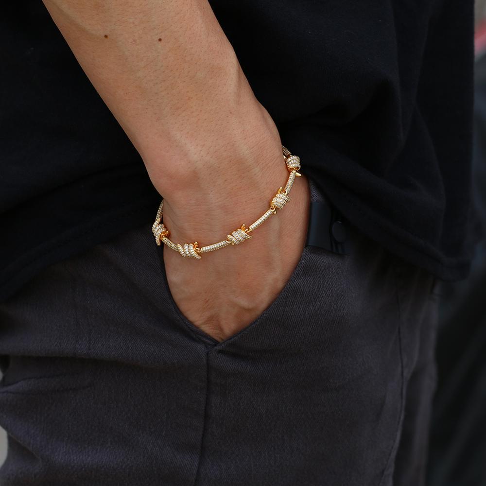 BARB WIRE RHINESTONE BENGAL