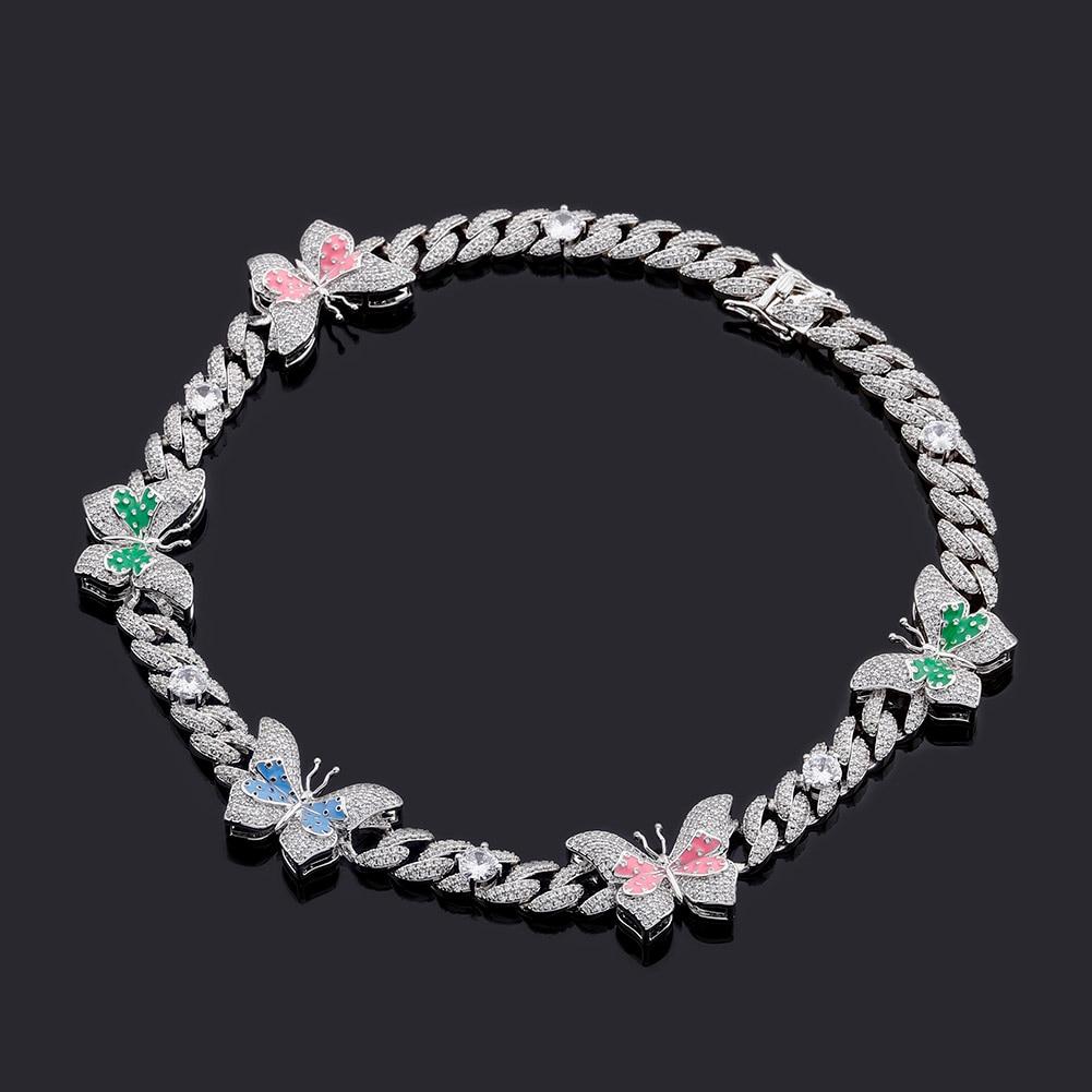 TRI-COLOR BUTTERFLY CHAIN AAA+