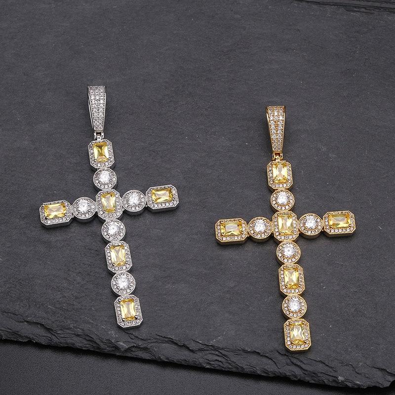 CANARY CLEAR CUT SOLITAIRE LAB MADE PENDANT & CHAIN (EXCLUSIVE)